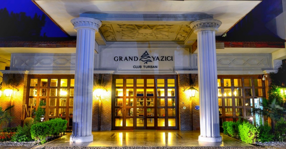 The Grand Yazici Club Turban Termal Hotel in Marmaris, Turkey, was not affected by the fire