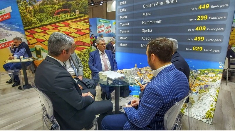 Officials from Marmaris, Turkey, at the Romanian Tourism Fair