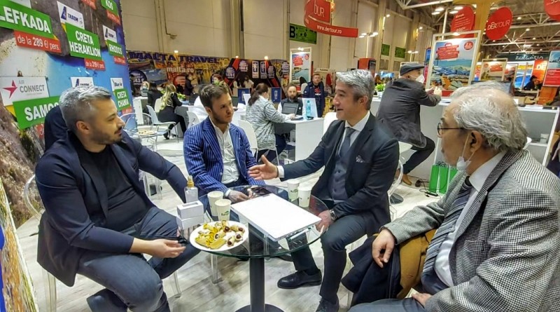 Officials from Marmaris, Turkey, at the Romanian Tourism Fair