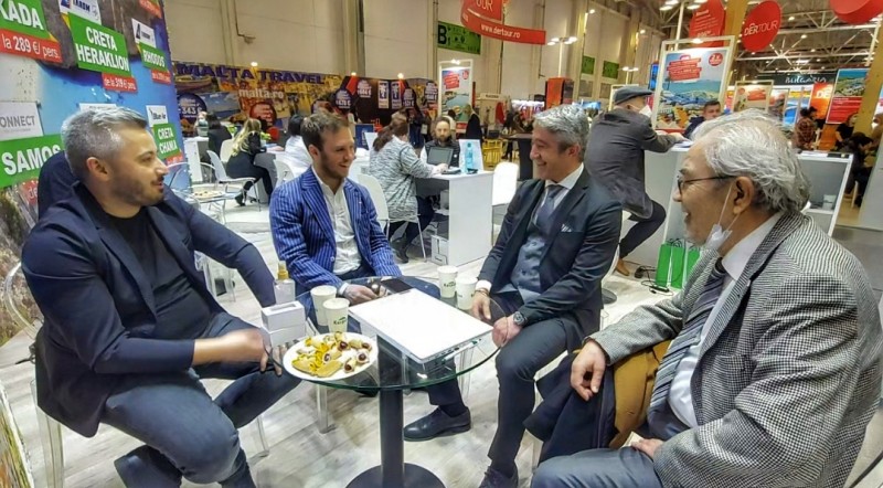 Officials from Marmaris, Turkey, at the Romanian Tourism Fair