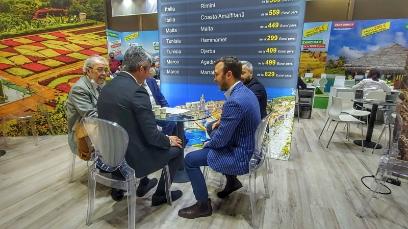 Officials from Marmaris, Turkey, at the Romanian Tourism Fair