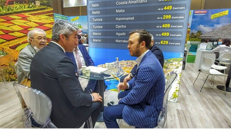 Officials from Marmaris, Turkey, at the Romanian Tourism Fair