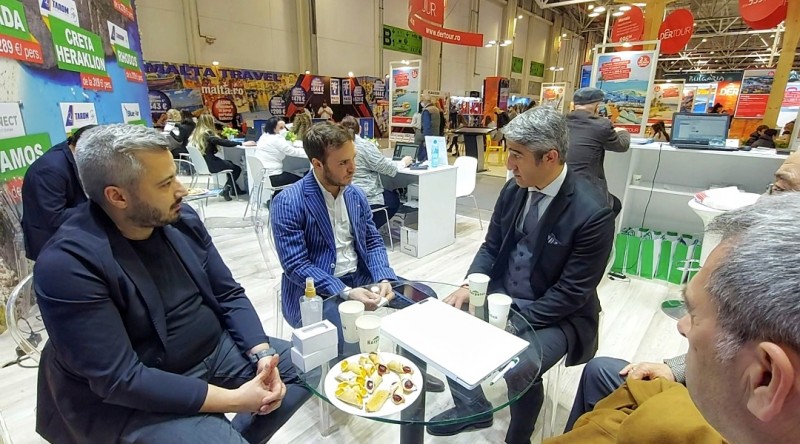 Officials from Marmaris, Turkey, at the Romanian Tourism Fair