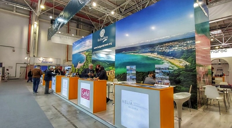 Officials from Marmaris, Turkey, at the Romanian Tourism Fair