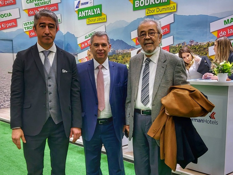 Officials from Marmaris, Turkey, at the Romanian Tourism Fair