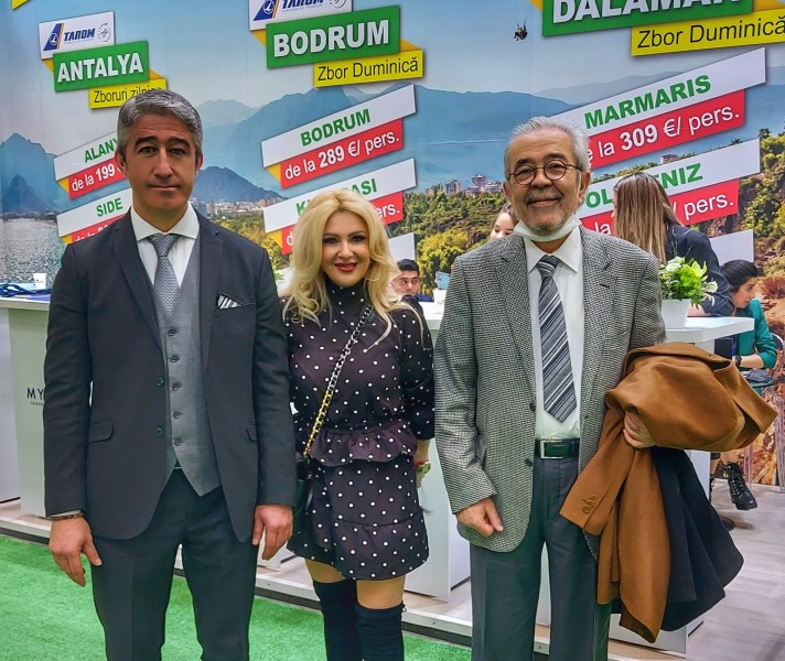 Officials from Marmaris, Turkey, at the Romanian Tourism Fair